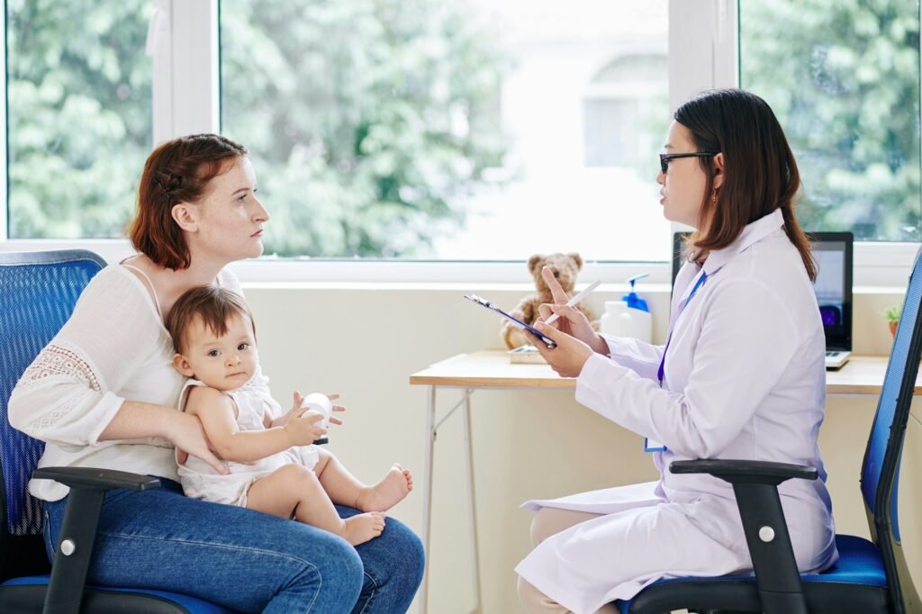 Giving advice to mother